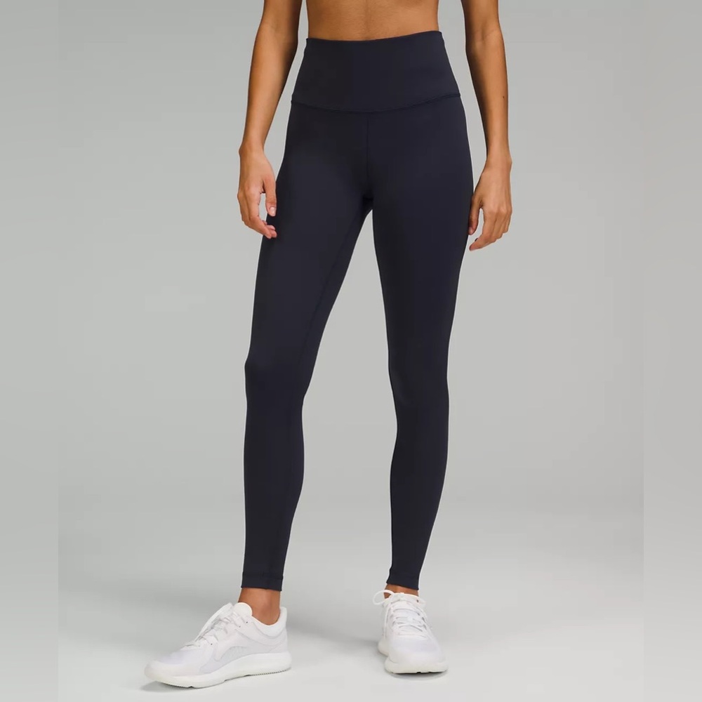 NWOT Lululemon Wunder Train 28” Navy Leggings